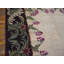 Antique Cream Color Field European Floral Pattern American Hooked Rug