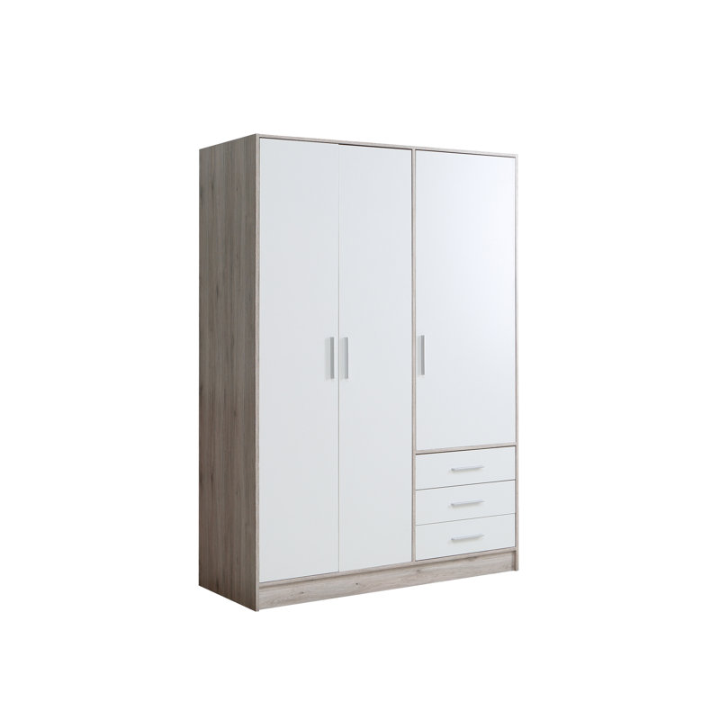 Armoire Shoaf, Chêne sable / blanc mat