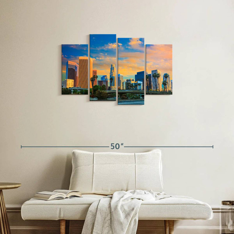 Sireci Dramatic Los Angeles Skyline, 22" H x 36" W