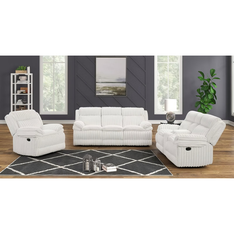 Ensemble inclinable blanc 3 pièces Mello, Blanc