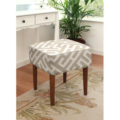 Solid + Manufactured Wood Accent Stool