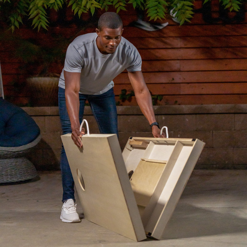 Birch Veneer 2x4 Cornhole Set with Bean Bags