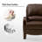 Hardge Genuine Leather Manual Standard Recliner-1743675085