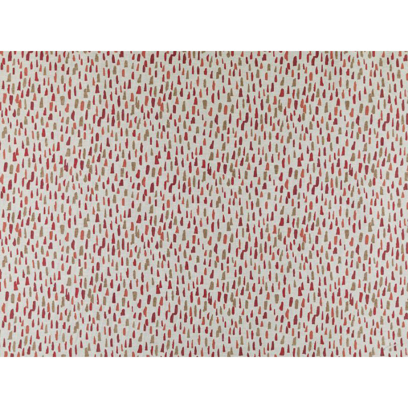 Laura Kirar II Runes Fabric, Red/Coral