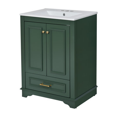 Meuble-lavabo 24 po avec lavabo en résine