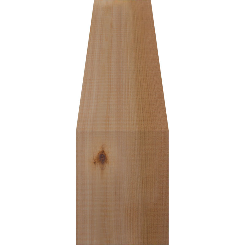 Attelle pour genou lisse l 5 5 po x P 14 po x H 18 po, cèdre rouge de l'Ouest, Cèdre rouge de l'Ouest, Lisse