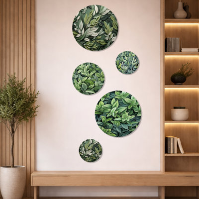 Herbs Sage Wisdom 1 - Herbs Wall Art Set of 5 - Farmhouse Decorative Metal Wall Decor Set of 5