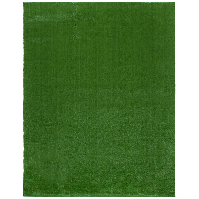 Alime Performance Solid Color Indoor/Outdoor Area Rug, Rectangle 8'9" x 12'