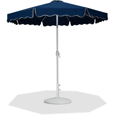 Amalfi Fabric With Piping / Aluminum Patio Umbrella With Base Sets