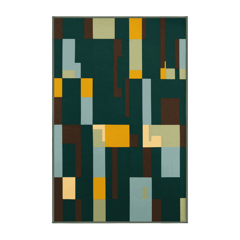 Mosaic Mountains Rug, Rectangle 2' x 3'