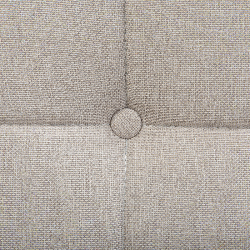 Robards European Single (90 x 200cm) Upholstered Adjustable Bed, Beige