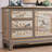 Hand-Painted Entryway Accent Cabinet Sideboard