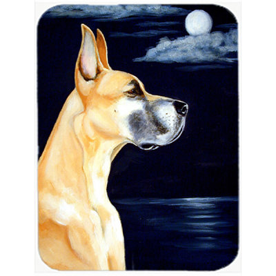 Caroline's Treasures Great Dane in the Moonlight Glass Cutting Board