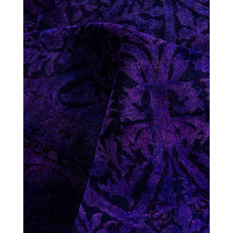 Klemenc One-of-a-Kind 8' 1" X 10' 0" New Age Wool Area Rug Purple