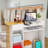 Reception Desk,39 inch Retail Counter with Drawers and Storage Shelves