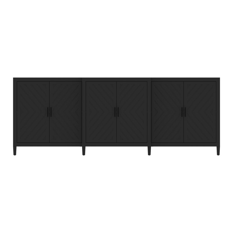 94.5" Wide Accent 6-Door Shoe Cabinet