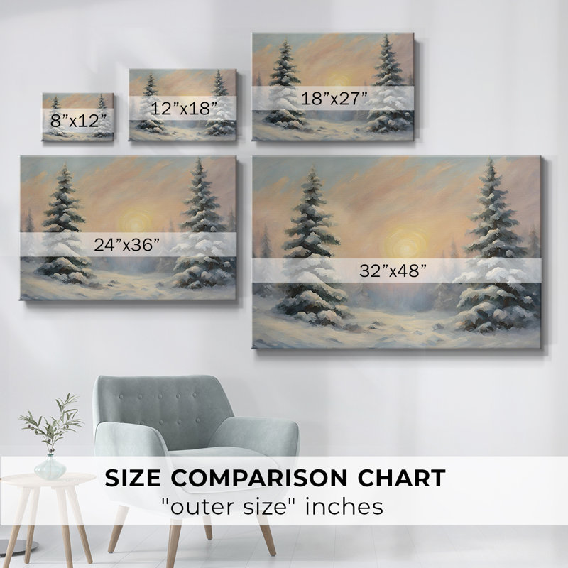 Paysage rétro - CCII, H 13 po x l 19 po x P 1,5 po, Toile tendue