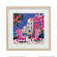 Beach Chair Meetup en rose, reproduction encadrée sous verre, design par Annabelle Hall-885636671-885636668