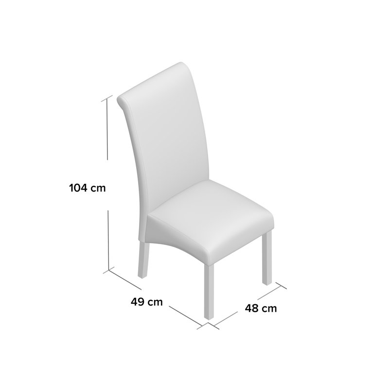 Collman 46.5cm H Upholstered Side Chair, Brown
