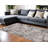 8' X 11' Ivory Grey and Brown Abstract Area Rug