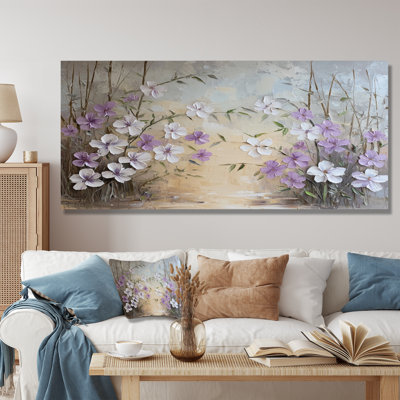 Minimalist Lavender Horizon - Lavender Wall Art