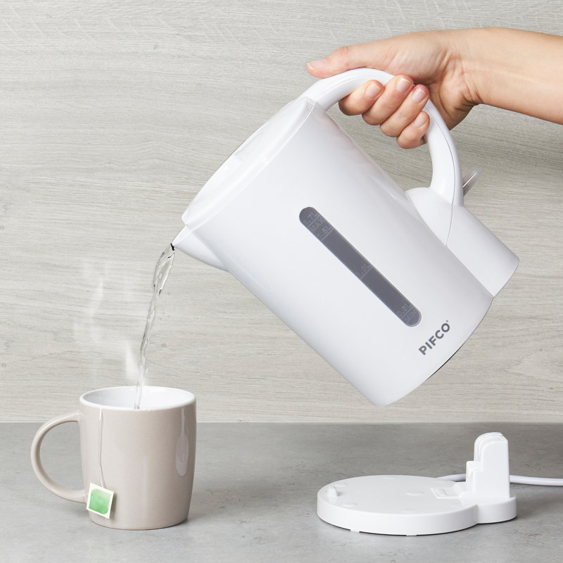PIFCO Essentials 1.7L Plastic Electric Kettle, White