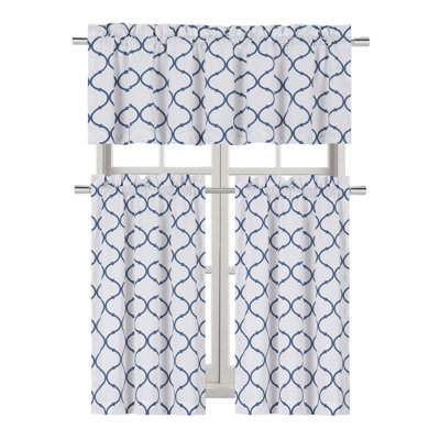 Larocca Geometric Tailored Kitchen Curtain