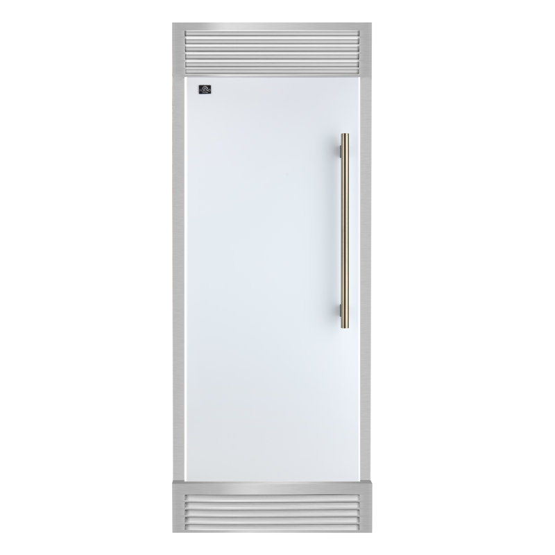 Réfrigérateur convertible 28 po Maderno, balançoire avec gril décoratif de 13,6 pieds cubes - 32 pouces de large, Gaucher