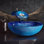 Lavabo-vasque en verre Cascade 16,5, bleu océan Cascade