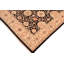 Tapis noir en laine noué à la main à motif floral 5 pi 10 po x 9 pi Baccio