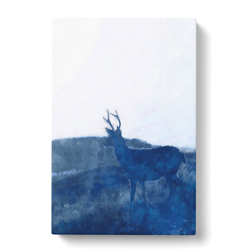 Deer Upon The Hill - Wrapped Canvas Painting, 91cm H x 60cm W x 3cm D