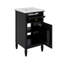 Meuble-lavabo de 20 po avec lavabo, tiroir inclinable, tablette réglable et support de rangement-1202617838