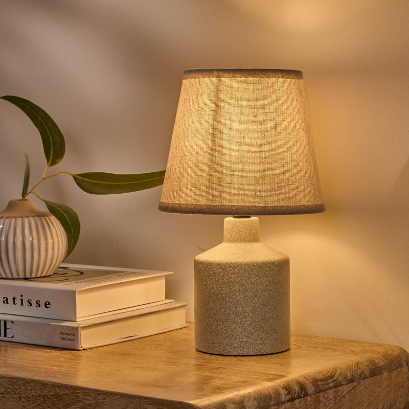 Ceramic Table Lamp, Natural/Off White