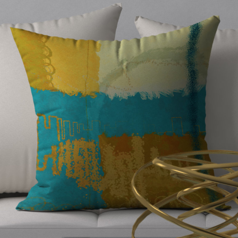  Housse et insert de coussin carré Radiant, 18" x 18"