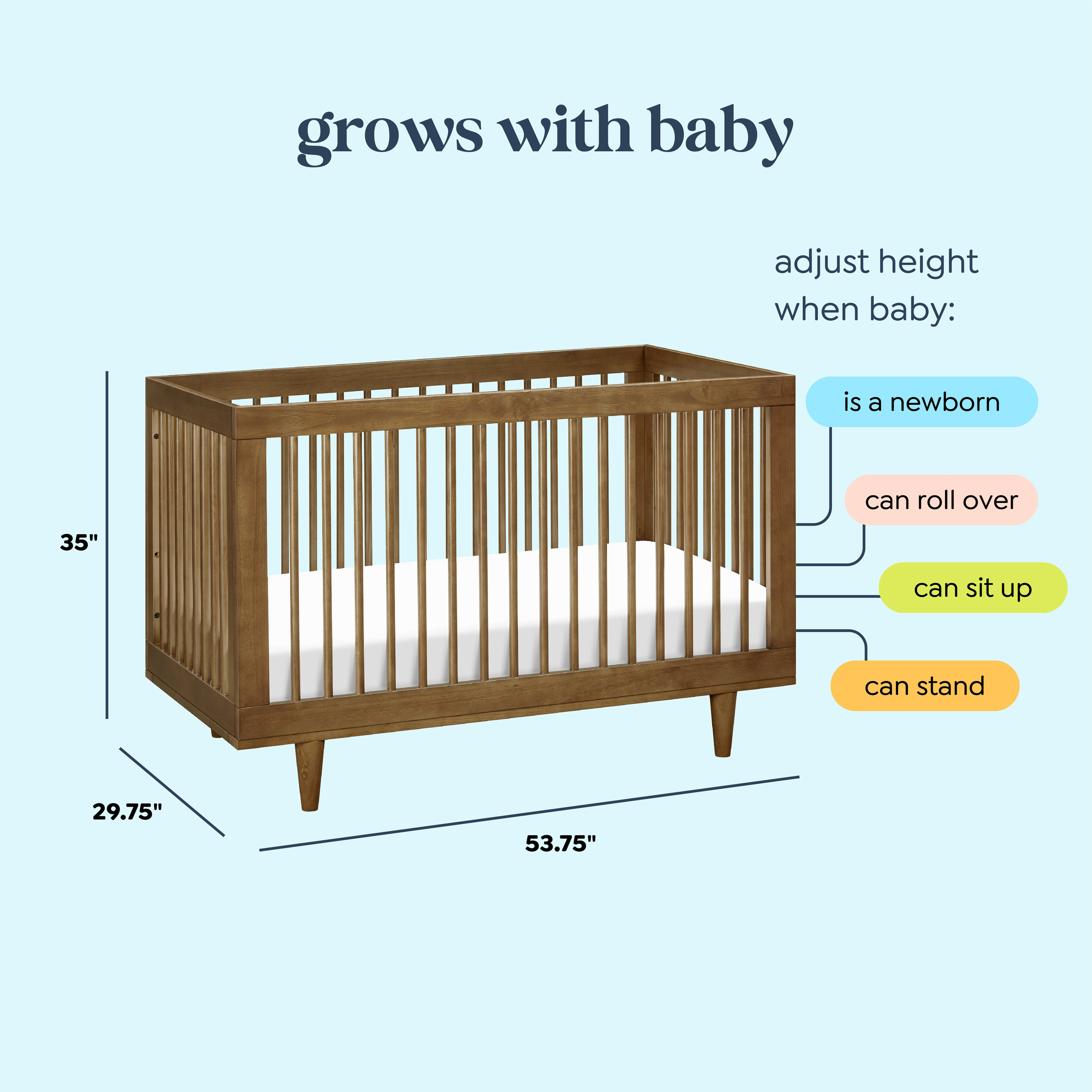 Davinci Crib Conversion Baby Mod Marley In Crib DaVinci, Beau 3-in