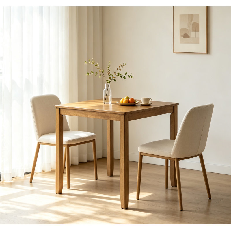 Table de salle à manger en bois, table de cuisine pour petits espaces, table de salle à manger pour 4 personnes, chêne
