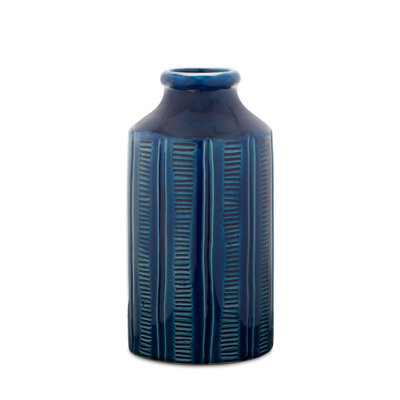 Blue Terracotta Table Vase