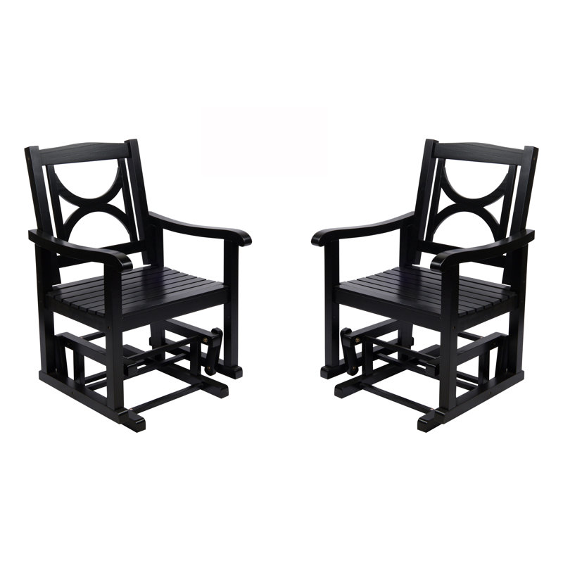Chaise berçante Delarion, Noir