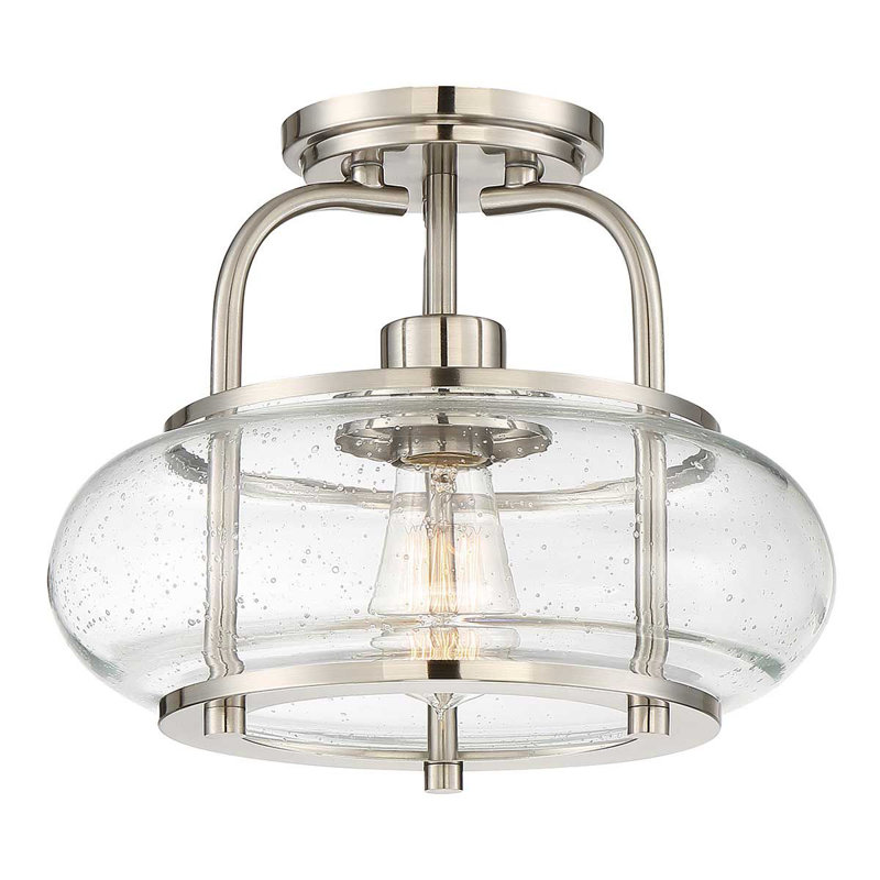 Kelli Glass Semi Flush Mount