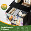 Commode 4 tiroirs pour la chambre à coucher Aquarelle coqs, poulets, petite commode à vêtements grande taille pour organisateurs de placard avec commode