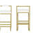 Upholstered Velvet Bar Stools Modern Dining Stools (Gold & Creamy White, Set of 2)-1196671900-1196671903