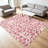 1PC pink irregular cracked geometric pattern area rugs, Soft and Comfortable, easy-to-maintain, machine washable Indoor floor mat, suitable for living room, bedroom, dining room, front entryway, balcony, patio, hallway, Home Decor, Outdoor Decor.-1987920821