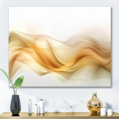 Doré et blanc fractal Tsunami IV
