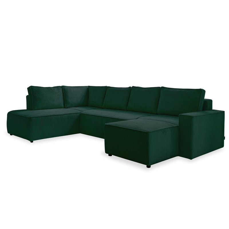 Sofa Bed, Left Hand Facing, Bottle Green