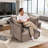 Chenille Upholstered Skirted Arm Chair Accent Chair  With Thin Arms For Living Room-350029323