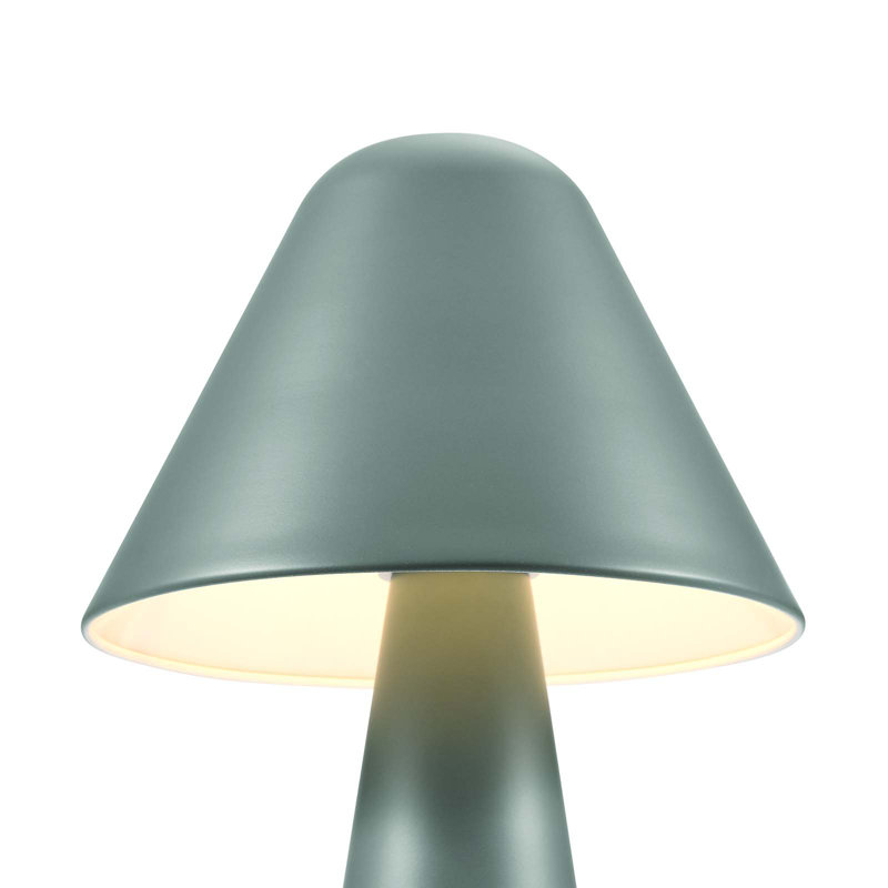 Green Metal Mushroom Adjustable Table Lamp