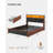 Fluted Design Bed with Bookcase and Drawers-651966788-651966842