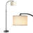 63.4'' Arched/arc Dimmable Floor Lamp With Bulbs Included-1279425035