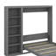 Lit escamotable mural polyvalent avec tablettes intégrées-1671737113-1671737112