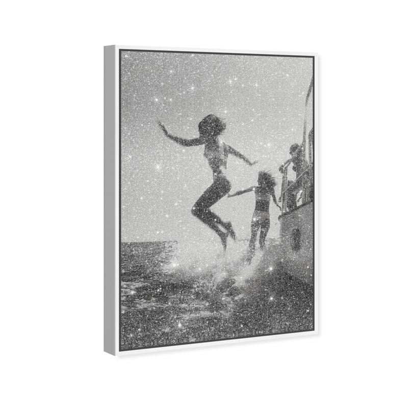 Liquid Gravity Print by Oliver Gal, 31"H x 21"W, White Floater Frame